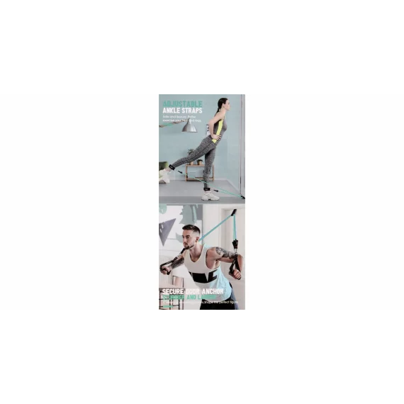 Set benzi elastice TPE – Merco Resistance Bands