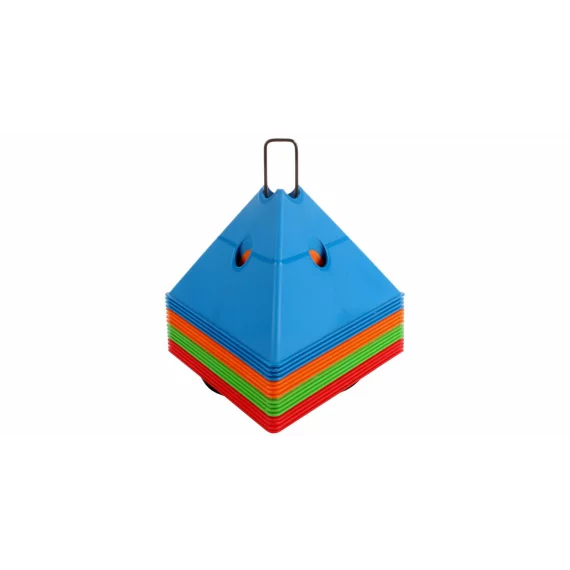 Set conuri multifunctionale Tri Corners, 4 x 4 bucati, mix de culori