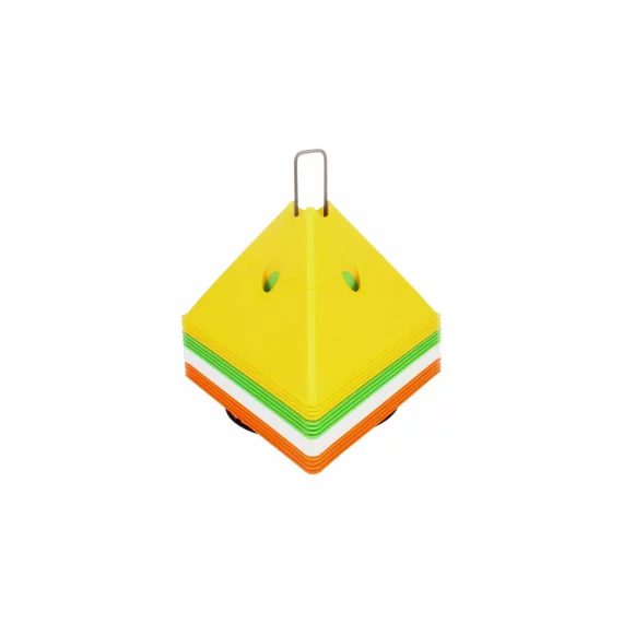 Set conuri multifunctionale Tri Corners, 4 x 4 bucati, mix de culori