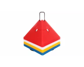 Set conuri multifunctionale Tri Corners, 4 x 4 bucati, mix de culori