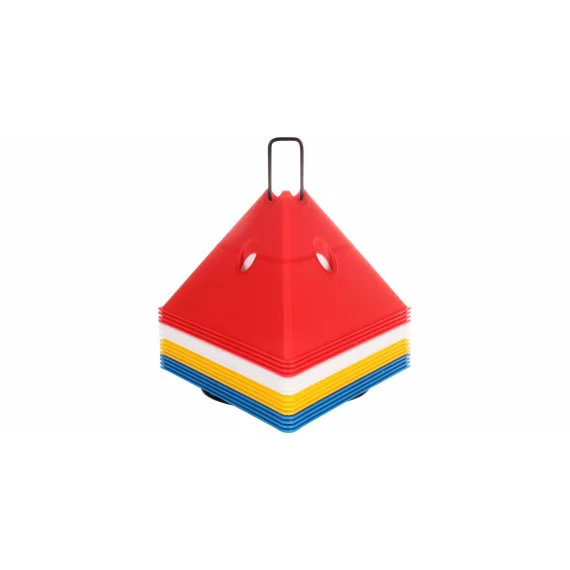 Set conuri multifunctionale Tri Corners, 4 x 4 bucati, mix de culori