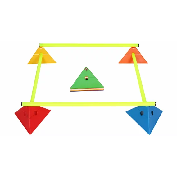 Set conuri multifunctionale Tri Corners, 4 x 4 bucati, mix de culori