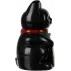Figurina pisica norocoasa Maneki Neko ISO TRADE – decor feng shui neagra cu gheara ridicata