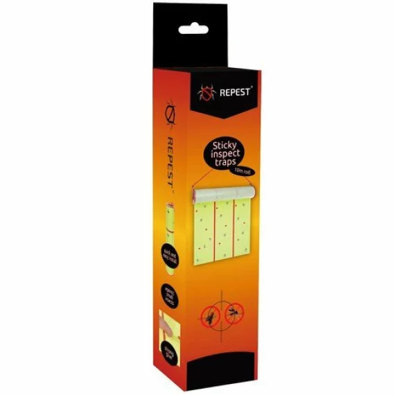 Insect repellent 10 m – banda adeziva anti insecte Repest 19052, fara substante toxice