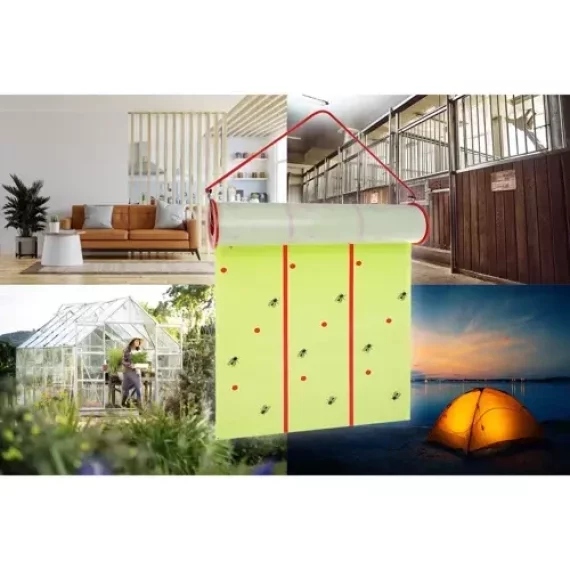 Insect repellent 10 m – banda adeziva anti insecte Repest 19052, fara substante toxice