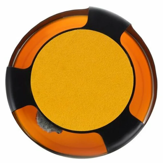 Jucarie pentru pisici cu roata si soarece – interactiva, antiderapanta