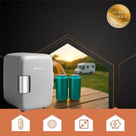 Mini frigider portabil de 4 L – racire si incalzire pentru calatorii, masina si camping