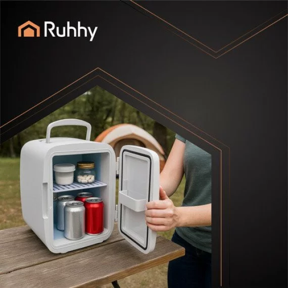 Mini frigider portabil de 4 L – racire si incalzire pentru calatorii, masina si camping