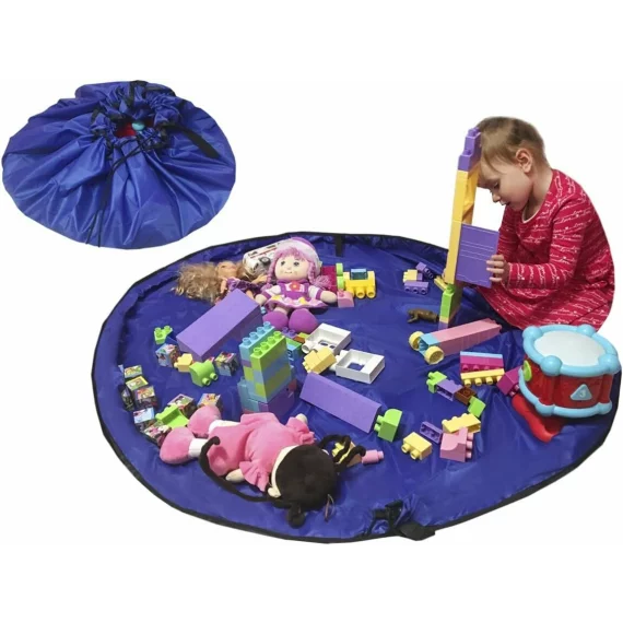 Sac multifunctional 2-in-1 pentru jucarii si planseu de joaca – ISO TRADE, multicolor