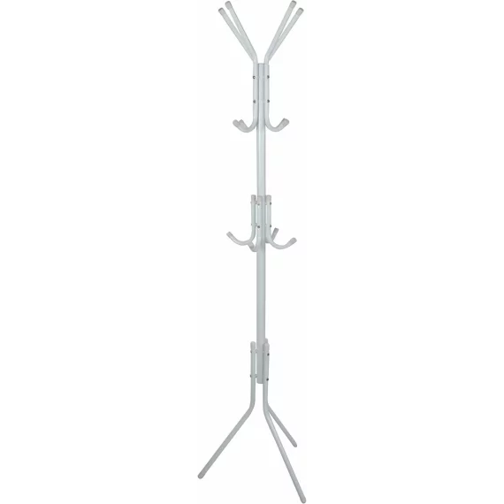 Suport / cuier pentru paltoane si haine ISO TRADE 5342 – cu 12 carlige metalice, modern, inaltime 170 cm