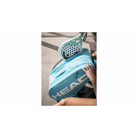Geanta padel Head Tour Padel Bag L,  60 x 28.5 x 36.5 cm, albastru deschis