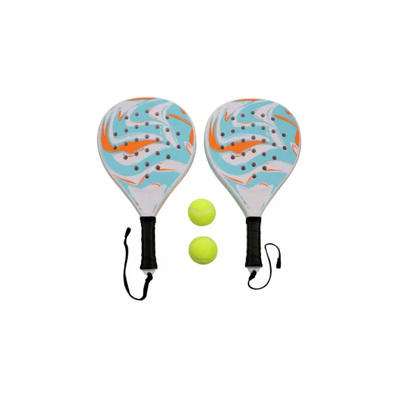 Set 2 palete de padel Merco Hit Base cu mingi incluse