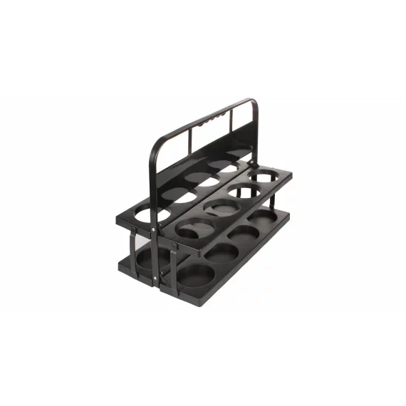Suport de transport pliabil pentru 8 sticle, Merco Holder 8, negru