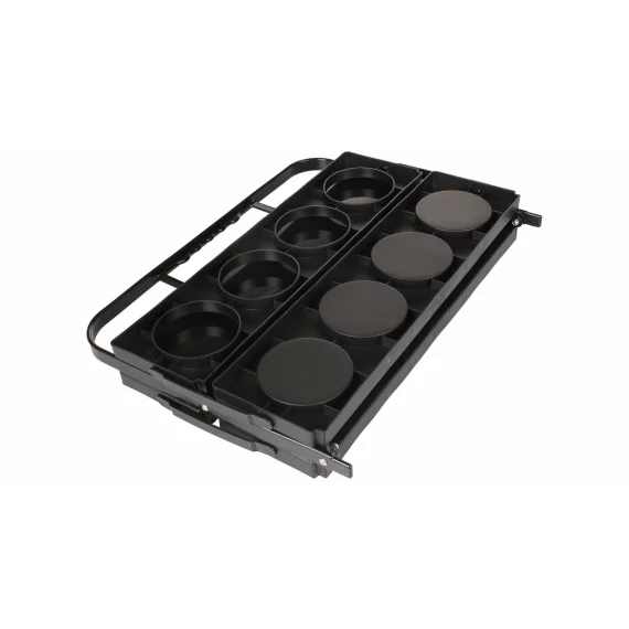 Suport de transport pliabil pentru 8 sticle, Merco Holder 8, negru