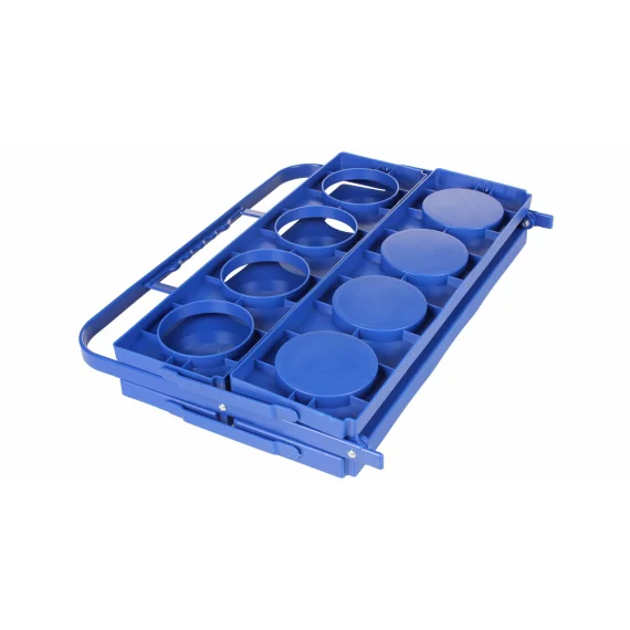 Suport de transport pliabil pentru 8 sticle, Merco Holder 8, albastru