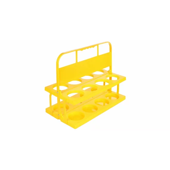 Suport de transport pliabil pentru 8 sticle, Merco Holder 8, galben