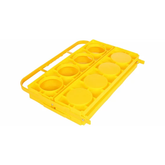 Suport de transport pliabil pentru 8 sticle, Merco Holder 8, galben