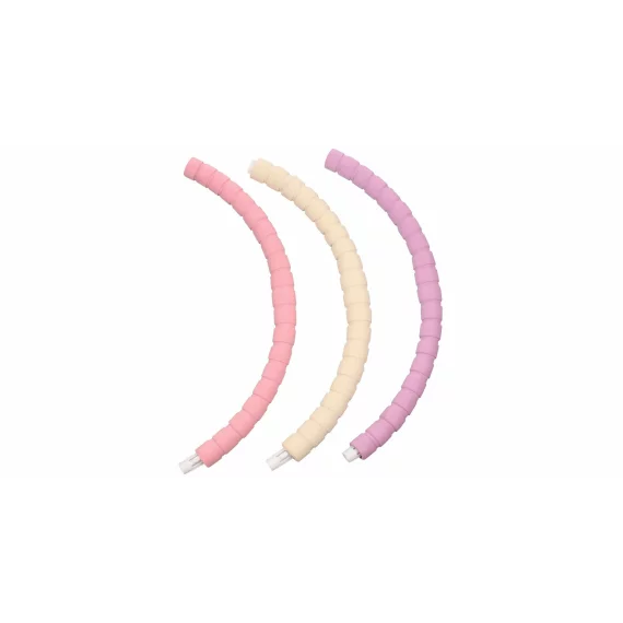 Cerc gimnastica pliabil Soft Hula Hoop 50 cm, roz