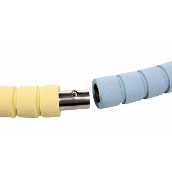 Cerc gimnastica pliabil Soft Hula Hoop 77 cm, albastru