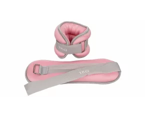 Set greutati pentru incheieturi si glezne Merco WFS 1000, 1 kg, roz