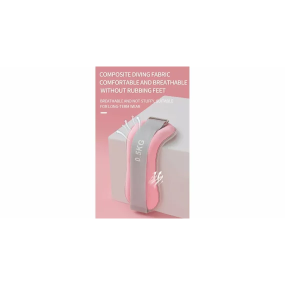 Set greutati pentru incheieturi si glezne Merco WFS 2000, 2 kg, roz