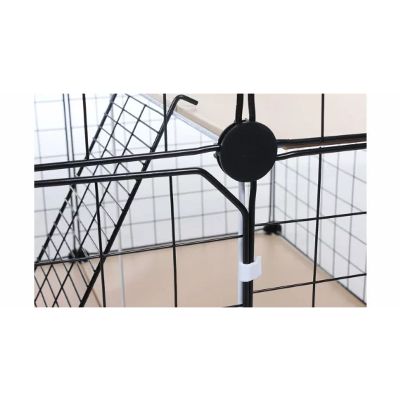 Tarc pentru animale mici Bella, 74 x 74 x 72 cm, negru