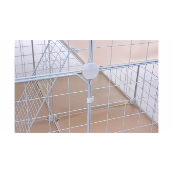 Tarc pentru animale mici Bella, 74 x 74 x 72 cm, alb
