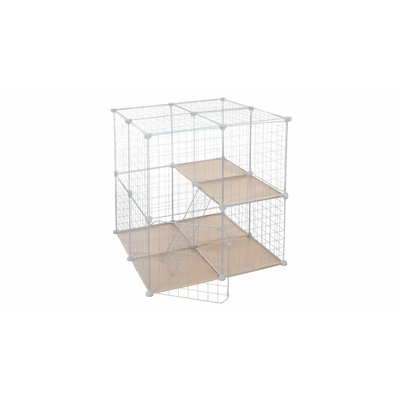 Tarc pentru animale mici Bella, 74 x 74 x 72 cm, alb
