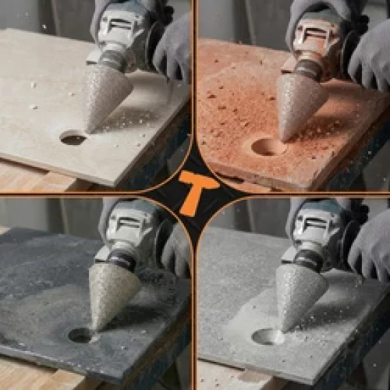 Cutter diamantat conic Bigstren, BIGSTREEN, Diamond Conical Cutter 27081, 35 mm pentru materiale dure