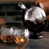 Decanter, Malatec, globe whiskey set, design elegant