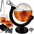Decanter, Malatec, globe whiskey set, design elegant