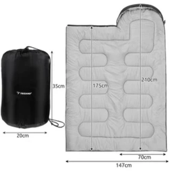 Sac de dormit 2in1, Trizand, camping sleeping bag, design versatil