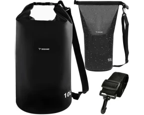 Sac impermeabil, Trizand, waterproof bag 10L black, design compact