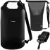 Sac impermeabil, Trizand, waterproof bag 10L black, design compact