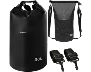 Sac impermeabil, Trizand, waterproof bag 30L black, capacitate de 30 litri