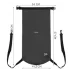 Sac impermeabil, Trizand, waterproof bag 30L black, capacitate de 30 litri