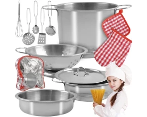 Set de vase pentru copii, Iso Trade, children's cookware set, design atractiv