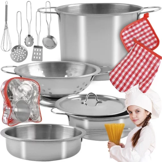 Set de vase pentru copii, Iso Trade, children's cookware set, design atractiv