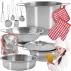 Set de vase pentru copii, Iso Trade, children's cookware set, design atractiv
