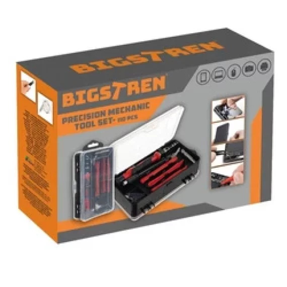 Set unelte, Bigstren, set unelte pentru mecanica de precizie 110 piese, organizare eficienta