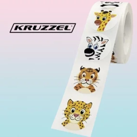 Stickere motivationale, Kruzzel, motivational stickers - roll of 500pcs, design atractiv