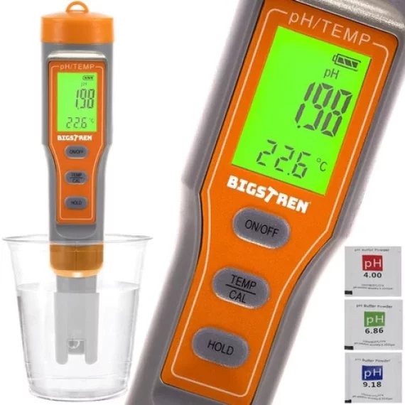 Tester de calitate a apei, Bigstren, Water quality tester 4in1 LED, design compact