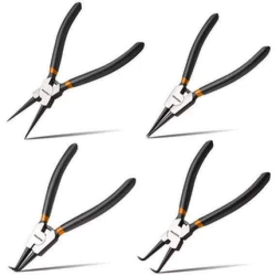Set 4 clesti de lucru, Bigstren, Circlip pliers 4 pcs