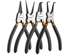Set 4 clesti de lucru, Bigstren, Circlip pliers 4 pcs