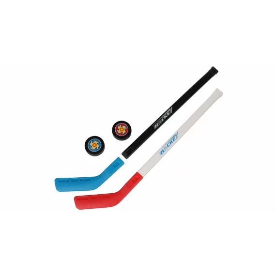 Set hockey pentru copii cu 2 crose si 2 pucuri, Merco Hockey Kid Set