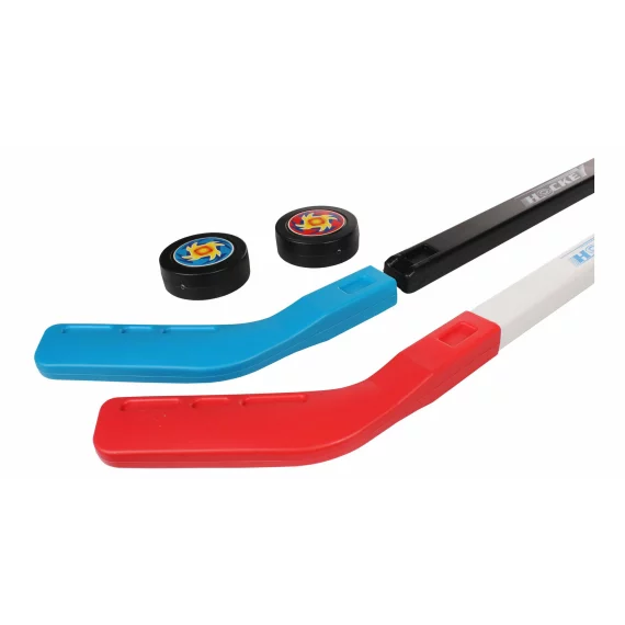 Set hockey pentru copii cu 2 crose si 2 pucuri, Merco Hockey Kid Set