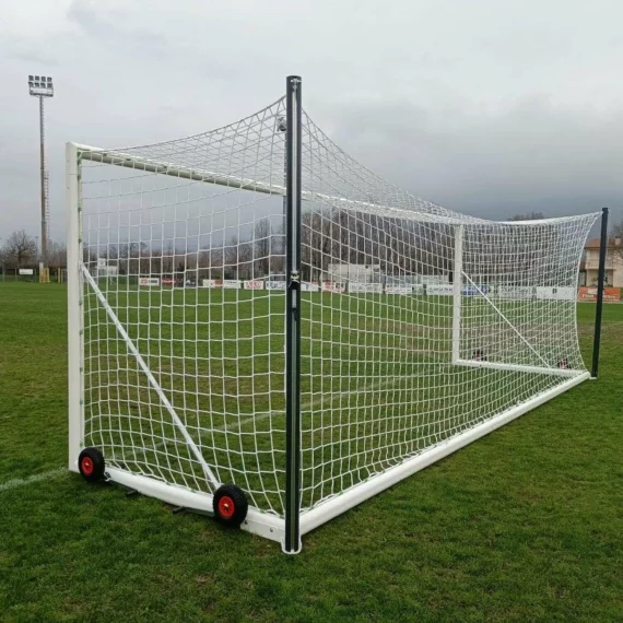 Set 2 porti de fotbal 7.32 x 2.44m, transportabila cu roti