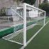 Set 2 porti de fotbal mobile, din aluminiu cu profil oval 100x120 mm, 5 x 2 m