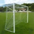 Set 2 porti de fotbal mobile, din aluminiu cu profil rotund, 5 x 2 m