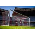 Set 2 porti fotbal aluminiu 7,32 x 2,44 m fixe cu socluri APROBATA FIFA
